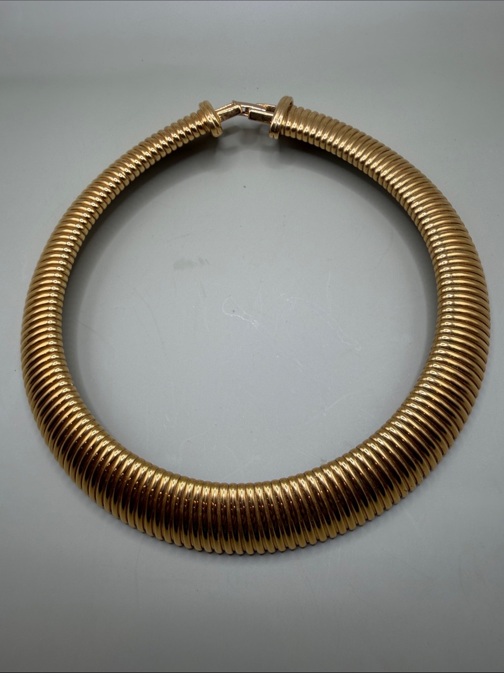 Monet Vintage Classic Gold Omega Necklace